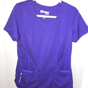 Cherokee Women's Purple V-Neck Top